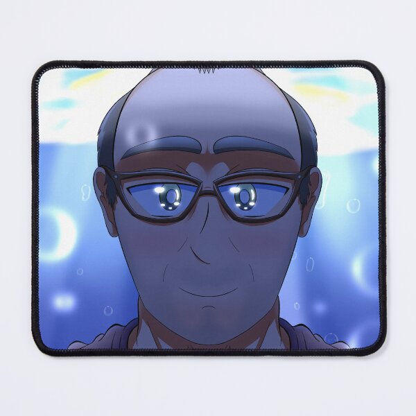 Item preview, Anime Portrait of Man Underwater with Bubbles - Custom Anime Style Art designed and sold by TacticArtsSt0re.