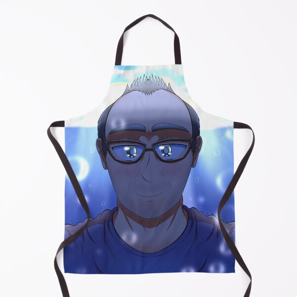 Item preview, Anime Portrait of Man Underwater with Bubbles - Custom Anime Style Art designed and sold by TacticArtsSt0re.
