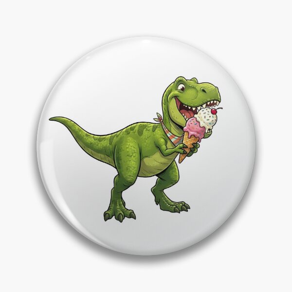 Item preview, Cute T-Rex Eating Ice Cream Cone designed and sold by wroni-k.