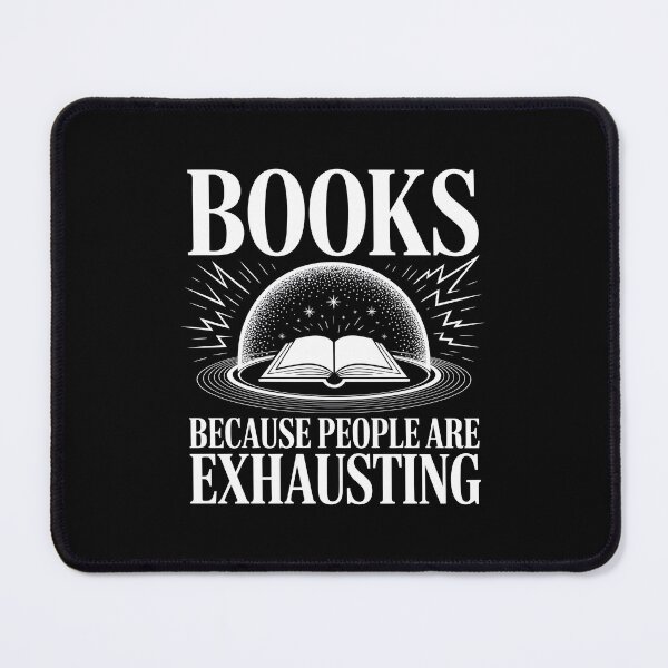 Item preview, Books Because People are Exhausting Anti Social Reader designed and sold by MagicWander.