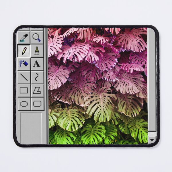 Item preview, Vaporwave MS Paint Monstera designed and sold by ArtifactsOfTheArcane.