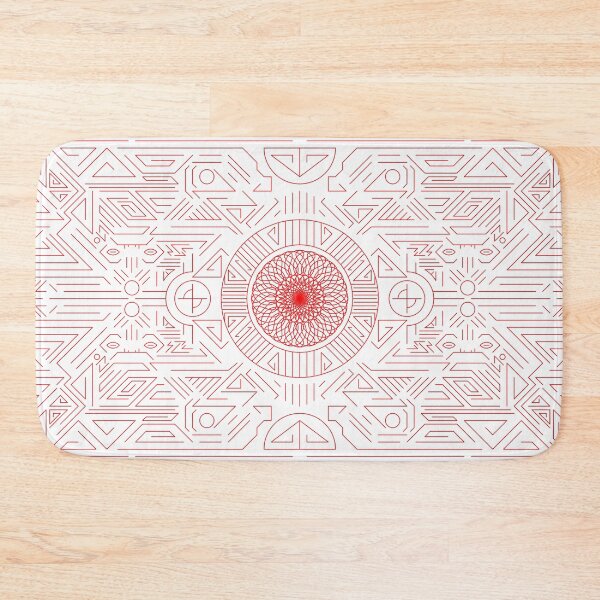 Item preview, Red stripes geometry rosette 2a designed and sold by nogamax.