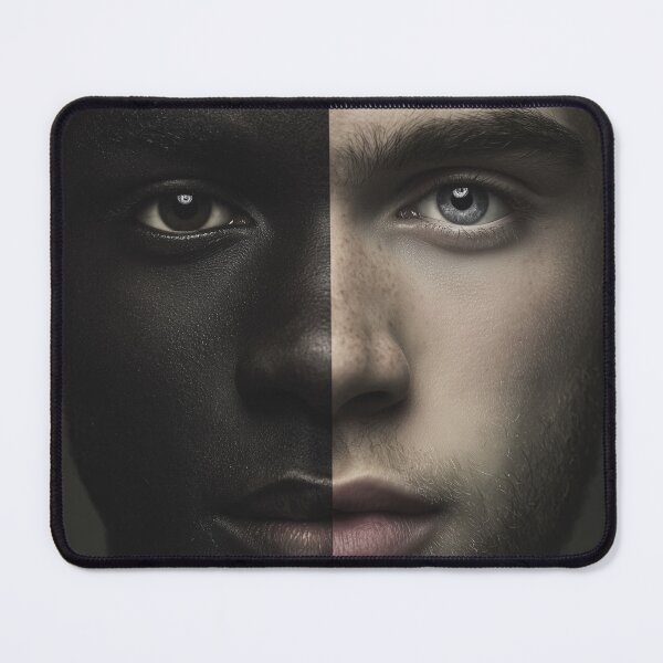 Item preview, Black & White Face – Diversity, Identity & Multicultural Unity Art 2 designed and sold by WordPlayStudio.