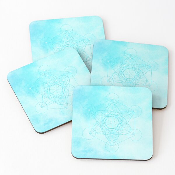 Item preview, Blue Metatron's Cube – Soothing sacred geometry and inner clarity designed and sold by Herami.