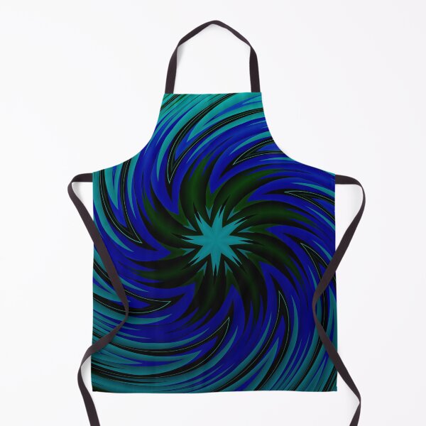 Artikelvorschau, Tiefblaues geometrisches Wirbelmuster entworfen und verkauft von IntelliMindDesigns.