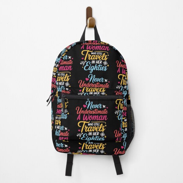 Item preview, Never Underestimate A Woman Travels In Her Eighties Gift designed and sold by Ali-printshop.