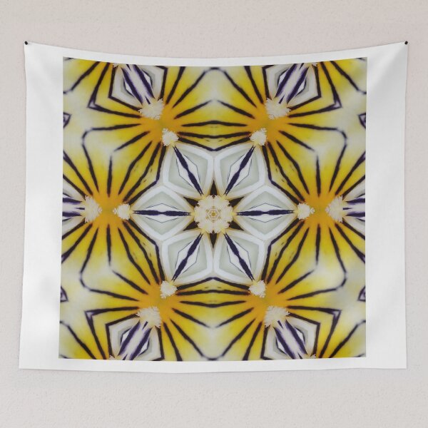 Item preview, Hypnotic Floral Pattern - Radiant Yellow Geometry designed and sold by SilentBloomLab.