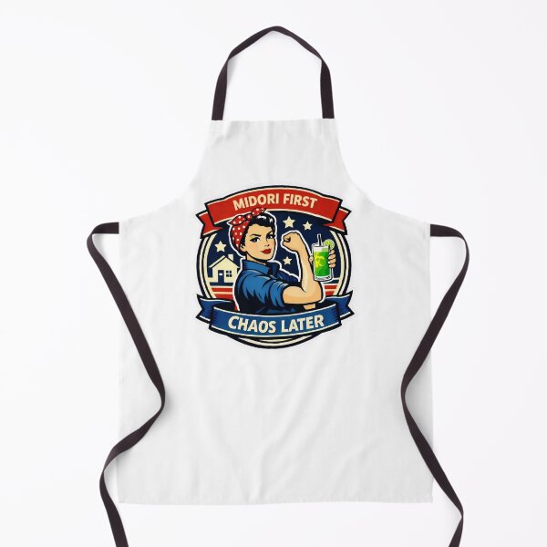 Item preview, Midori First, Chaos Later retro Rosie the Riveter Inspired Muggy & Mo Design designed and sold by MuggyandMo.