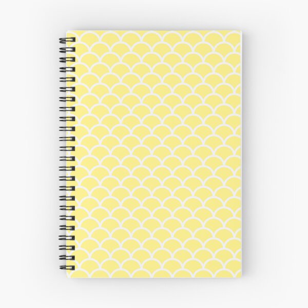 Item preview, Yellow And White Mermaid Scales Pattern designed and sold by pattern-archive.