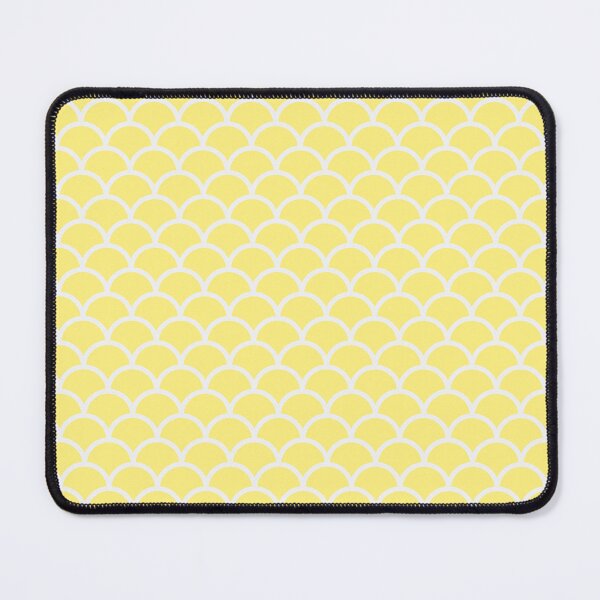 Item preview, Yellow And White Mermaid Scales Pattern designed and sold by pattern-archive.