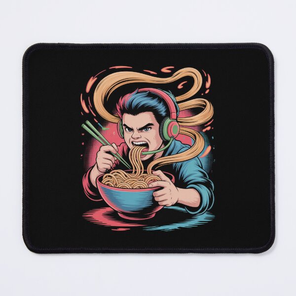 Item preview, Ramen Gamer — Noodles, Headset, No Breaks V1 designed and sold by DarylWelsh2024.