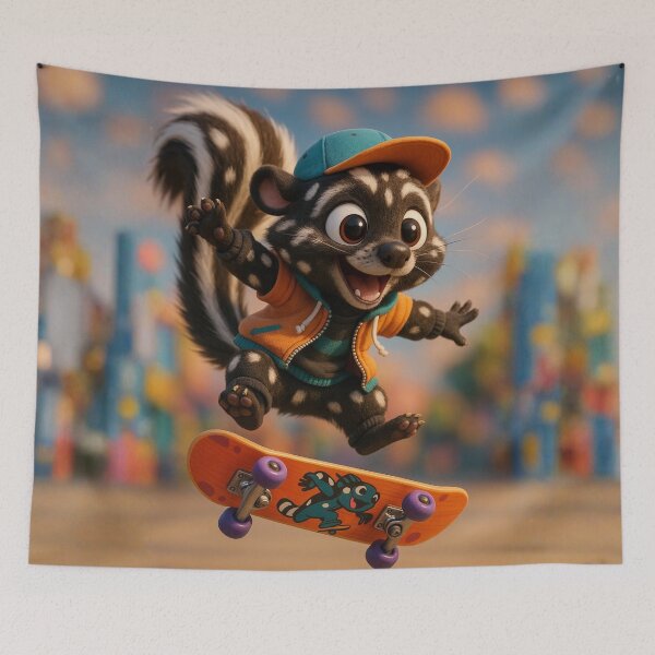 Item preview, Skater Spotted Skunk designed and sold by Sillytoe.