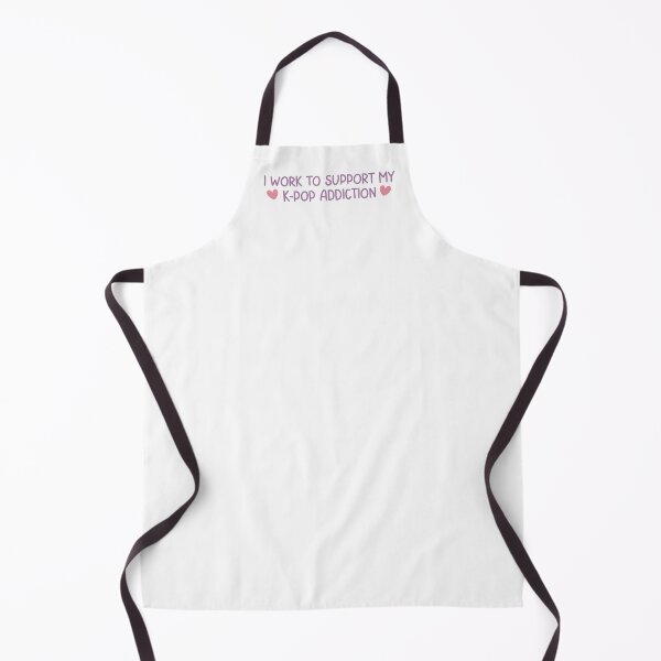 Item preview, I Work To Support My K-Pop Addiction Cute Funny Music Lover Quote designed and sold by winterpumpkin.