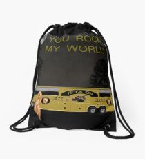 Scream Rock On Tour You Rock My World Drawstring Bag
