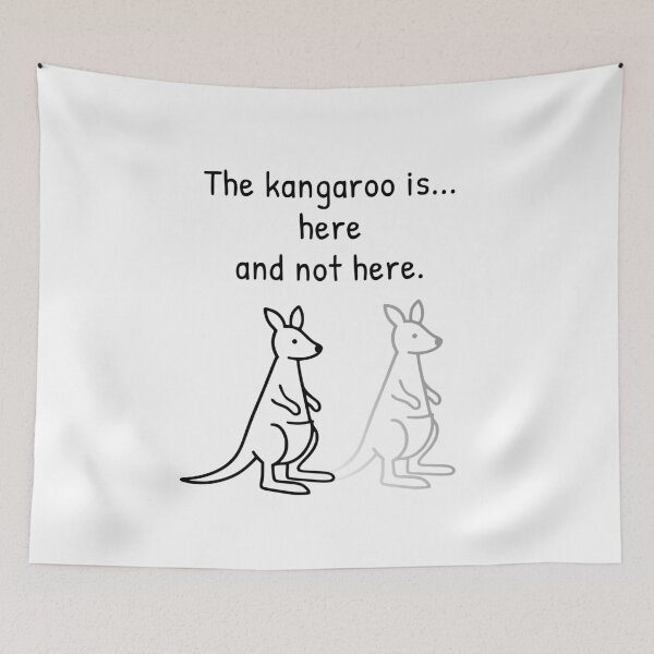 Item preview, Quantum Physics Australia Kangaroo Humor Minimal Design designed and sold by AnnSign.