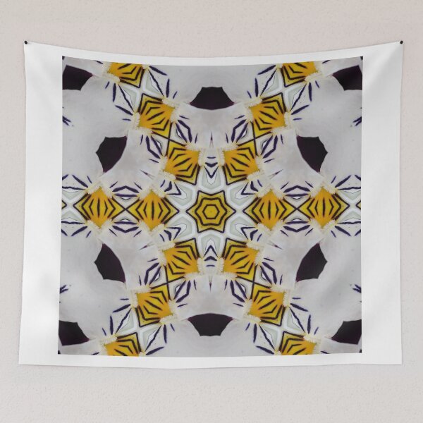 Item preview, Hypnotic Floral Pattern - Structured Botanical Design designed and sold by SilentBloomLab.