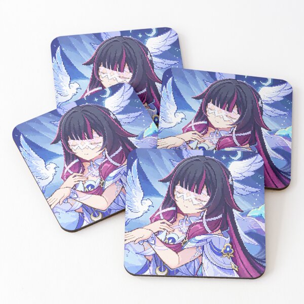 Item preview, columbina genshin pixel art designed and sold by lilypadblue.