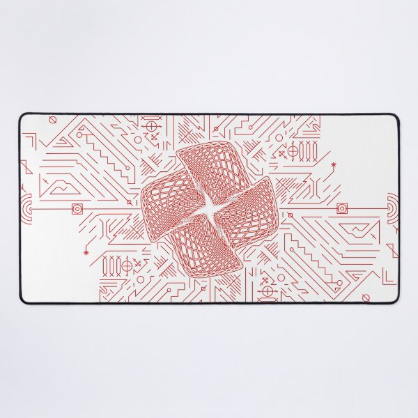 Item preview, Red stripes geometry rosette 10a designed and sold by nogamax.