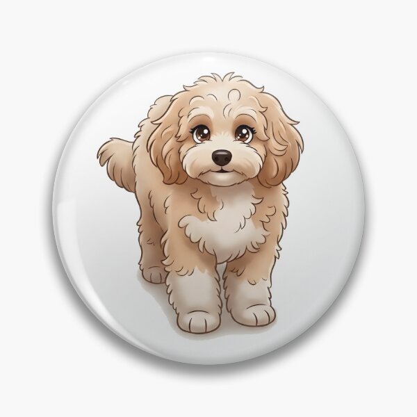 Item preview, Cute Fluffy Golden Puppy Illustration designed and sold by wroni-k.