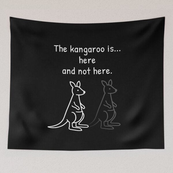 Item preview, Quantum Kangaroo Superposition Physics Humor Minimal Design designed and sold by AnnSign.