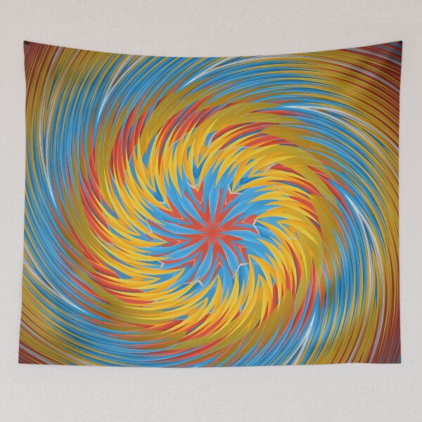 Item preview, Vibrant Multicolor Swirl Geometric Pattern Design designed and sold by IntelliMindDesigns.