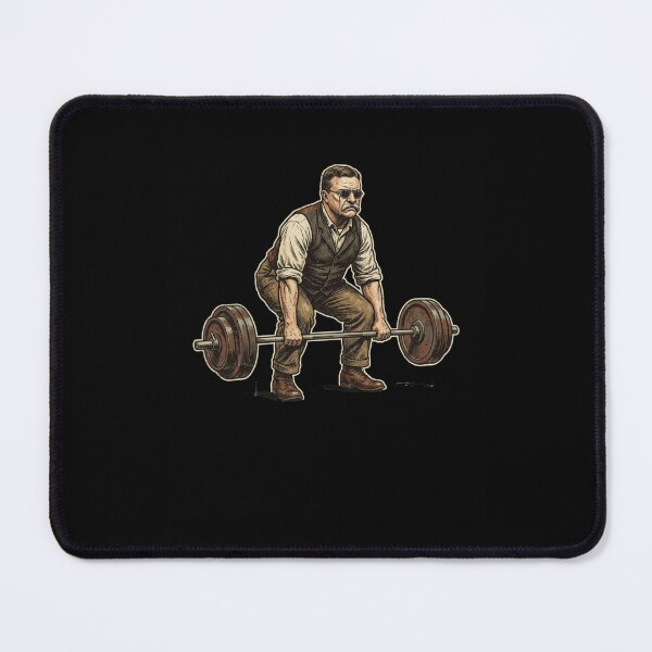 Item preview, Theodore Roosevelt Deadlift Vintage Strongman designed and sold by snowry.