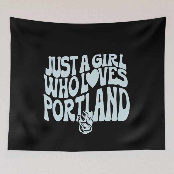 Item preview, Just A Girl Who Loves Portland Retro Wavy Groovy Oregon designed and sold by Ali-printshop.