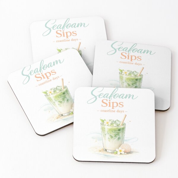 Item preview, Seafoam Sips Coastline Days designed and sold by Sweet shop.
