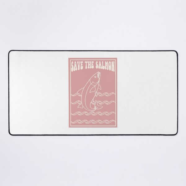 Item preview, Save the Salmon Groovy Vintage Poster designed and sold by coffeepolicy.