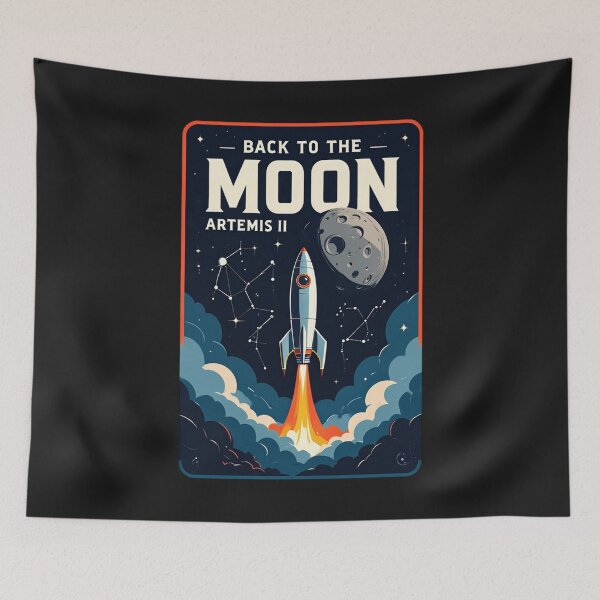 Item preview, Artemis Back to Moon 2026 Space Mission Exploration Design designed and sold by Clairenity Studio.