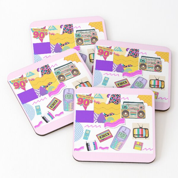 Item preview, ​For the Love of 90s Retro Collage - Ultimate Vintage Tech & Memphis Pattern Art designed and sold by crystalar95.
