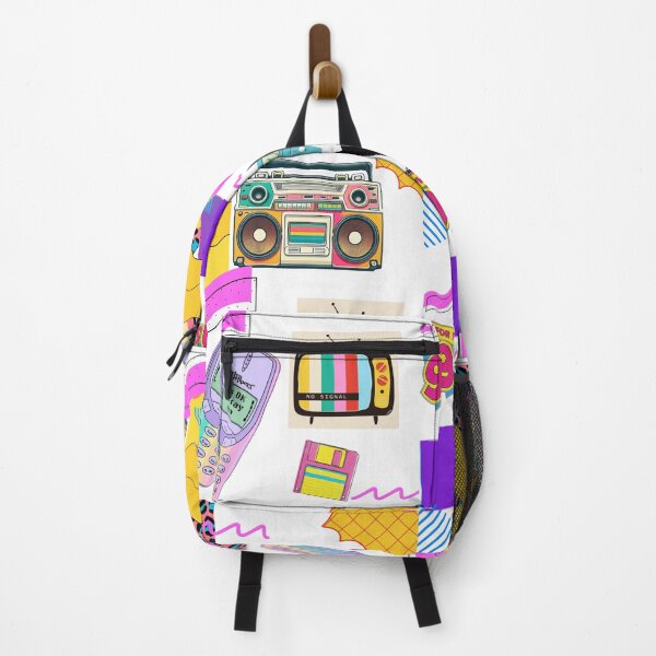 Item preview, ​For the Love of 90s Retro Collage - Ultimate Vintage Tech & Memphis Pattern Art designed and sold by crystalar95.