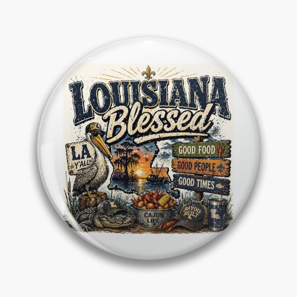 Item preview, Louisiana Blessed rugged style  designed and sold by Empressweirdo.
