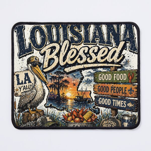 Item preview, Louisiana Blessed rugged style designed and sold by Empressweirdo.