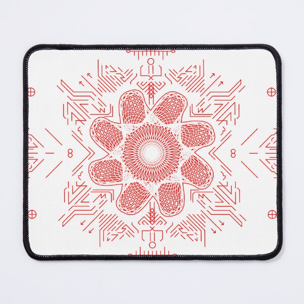 Item preview, Red stripes geometry rosette 9a designed and sold by nogamax.