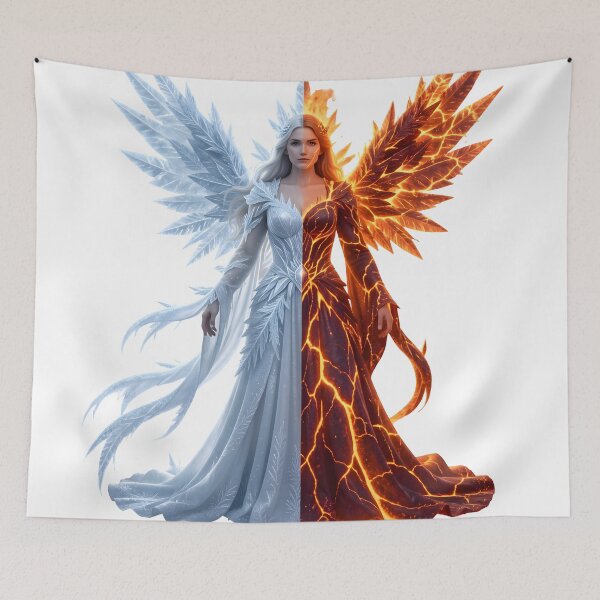 Item preview, Goddess of ice and fire designed and sold by OlderGreen.