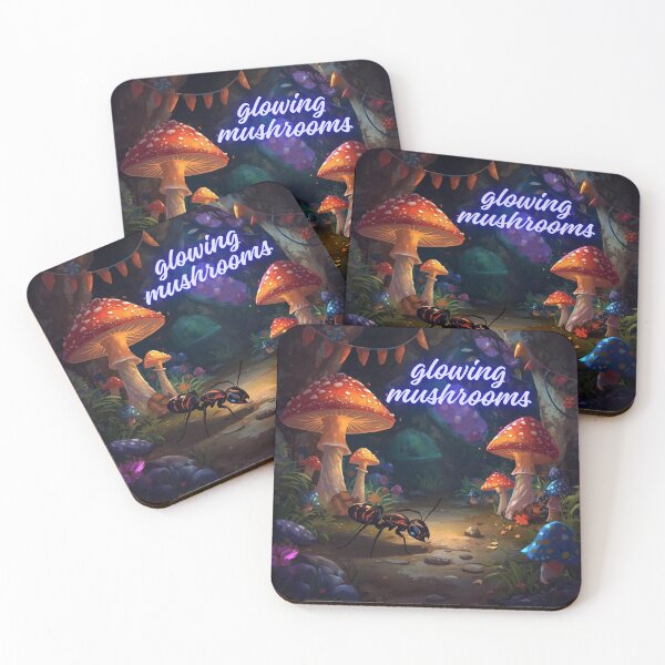 Item preview, Glowing Mushrooms with Ant  designed and sold by Ant Category.