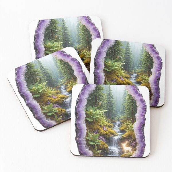 Item preview, Mystical Forest Inside Amethyst Crystal designed and sold by AwesomeDigiShop.