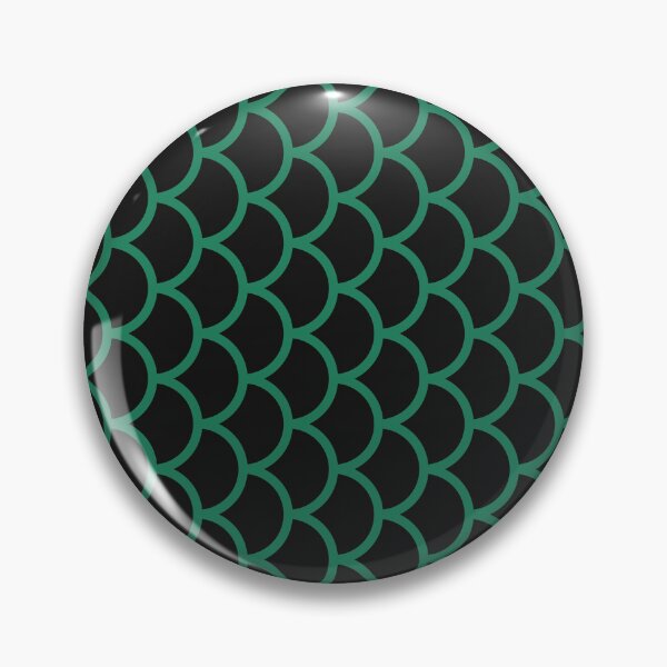 Item preview, Black And Green Fish Scales Pattern designed and sold by pattern-archive.