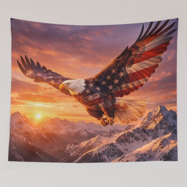 Artikelvorschau, amerikanische Flagge, Weißkopfseeadler entworfen und verkauft von Todd1983.
