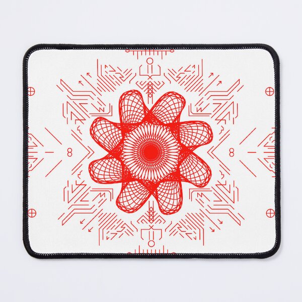 Item preview, Red stripes geometry rosette 9a designed and sold by nogamax.