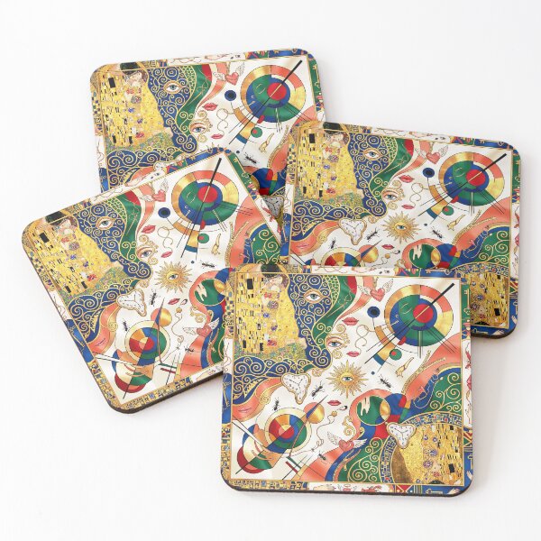 Item preview, Gold, blue, red. Abstraction. designed and sold by Natalia-Vlad.