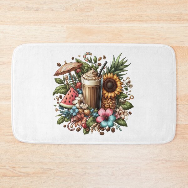 Item preview, Tropical Coffee & Sunflower Summer Vibe Illustration designed and sold by Lulunza.