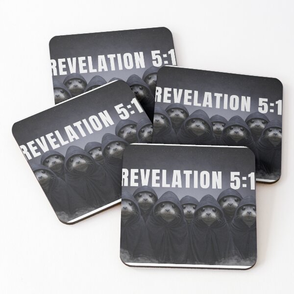 Item preview, Seven Seals of the Apocalypse | Revelation 5:1 | Dark Biblical Art | Book of Revelation designed and sold by Alt Christian.