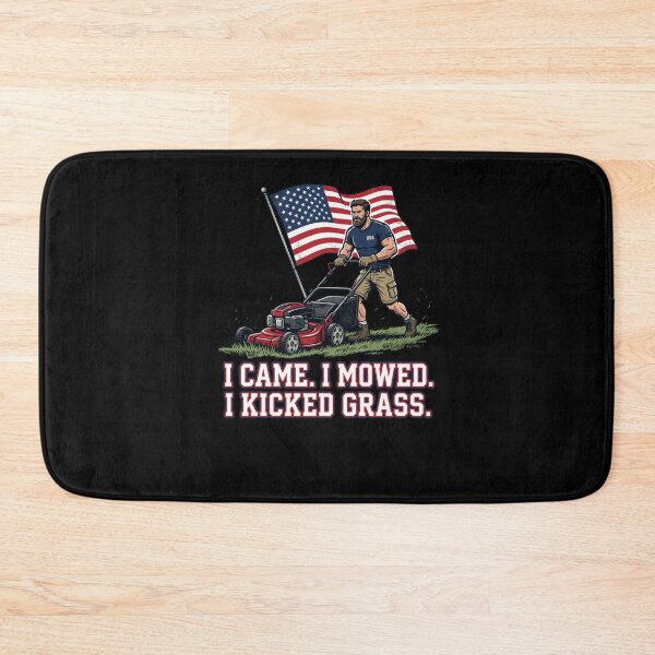 Item preview, I Came I Mowed I Kicked Grass Lawn Mower Man designed and sold by snowry.