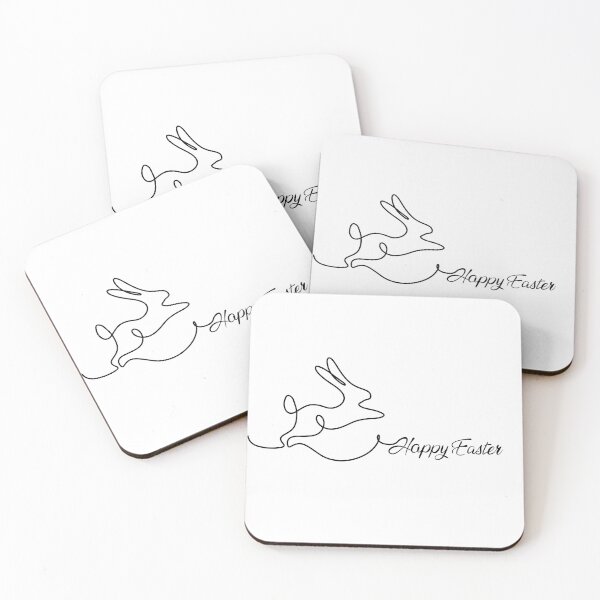 Item preview, Cute Minimal happy  Easter Line Art black line designed and sold by SimoesArtistry.