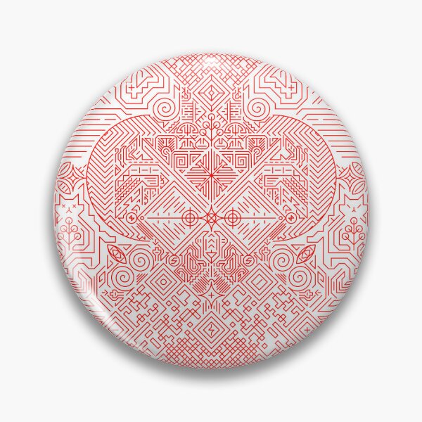 Item preview, Red stripes geometry rosette 11 designed and sold by nogamax.
