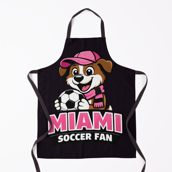 Item preview, Miami Soccer Fan Dog – Winter Outfit in 90° Weather Game Day Funny Puppy Design designed and sold by BrickByDream.