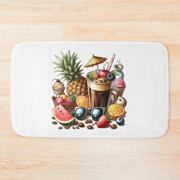 Item preview, Summer Iced Coffee with Fruit & Sunglasses Art designed and sold by Lulunza.