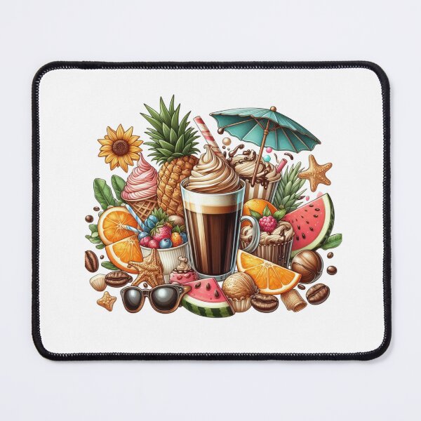 Item preview, Iced Coffee Cup with Watermelon, Berries & Summer Accessories designed and sold by Lulunza.